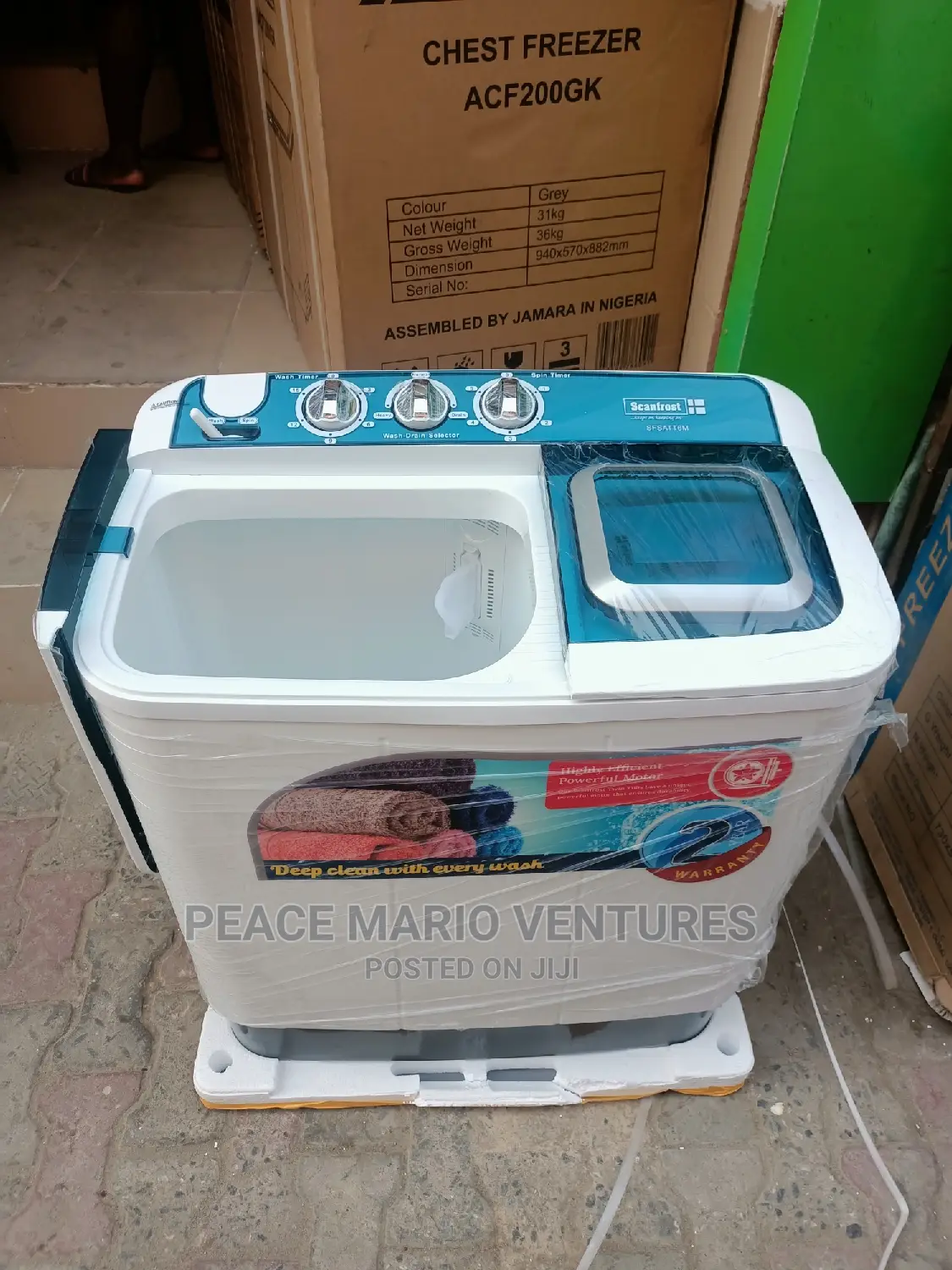 Original Scanfrost Washing Machine 6kg With 3years Warranty