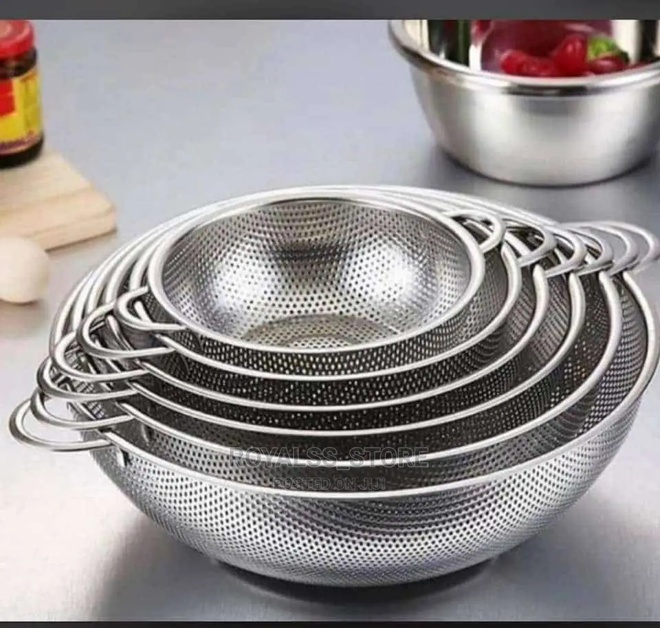 6pcs Rust Proof Stainless Steel Sieve - Stainless Drainer