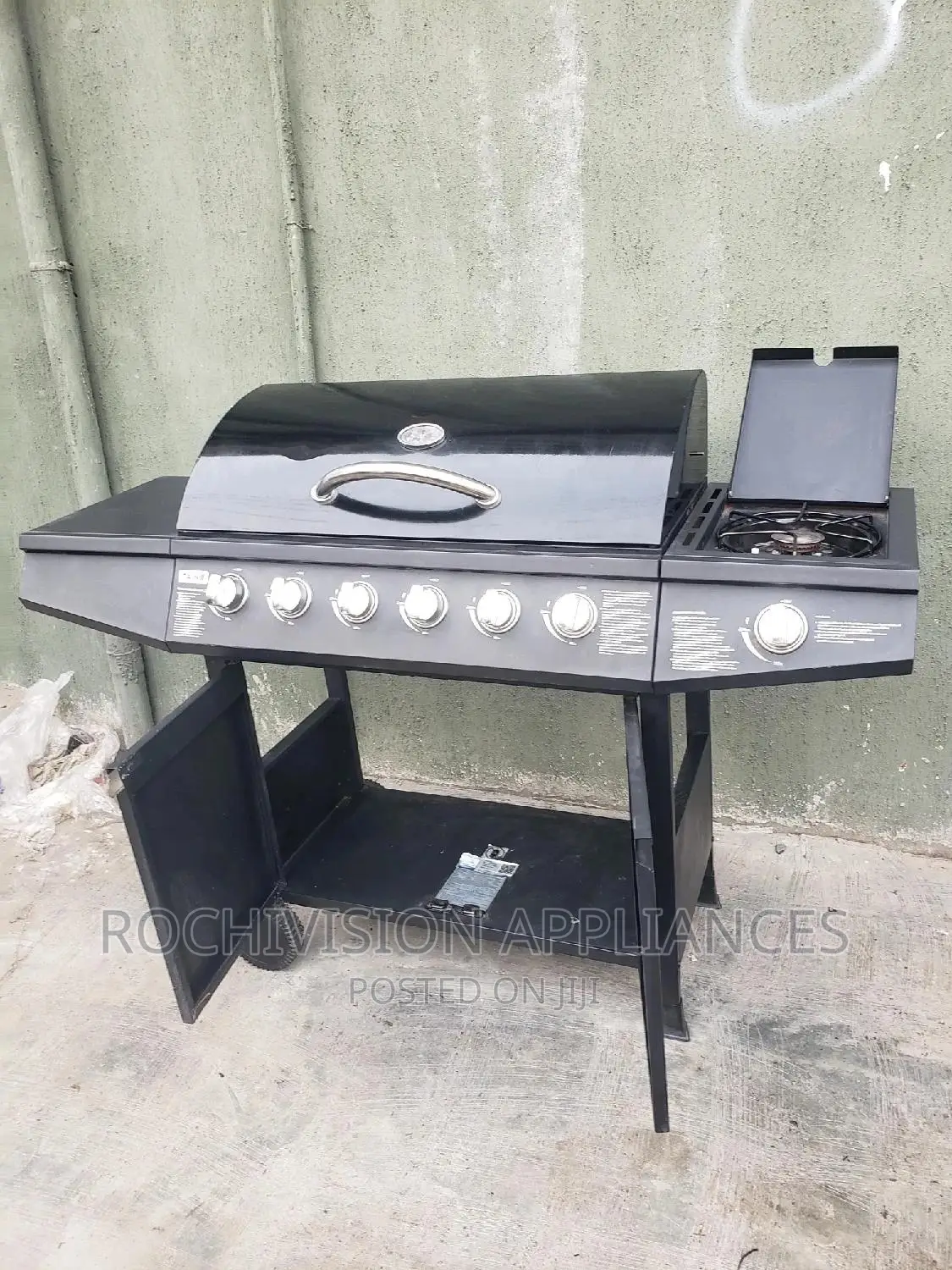 Barbecue Grill Gas BBQ Charcoal BBQ With Side Stove