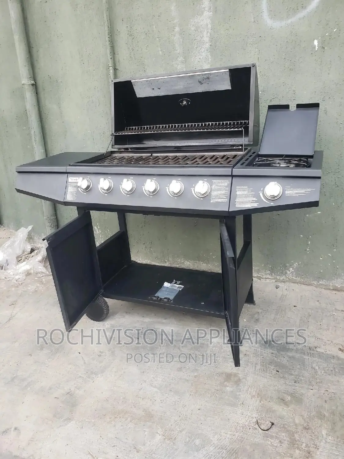 Barbecue Grill Gas BBQ Charcoal BBQ With Side Stove