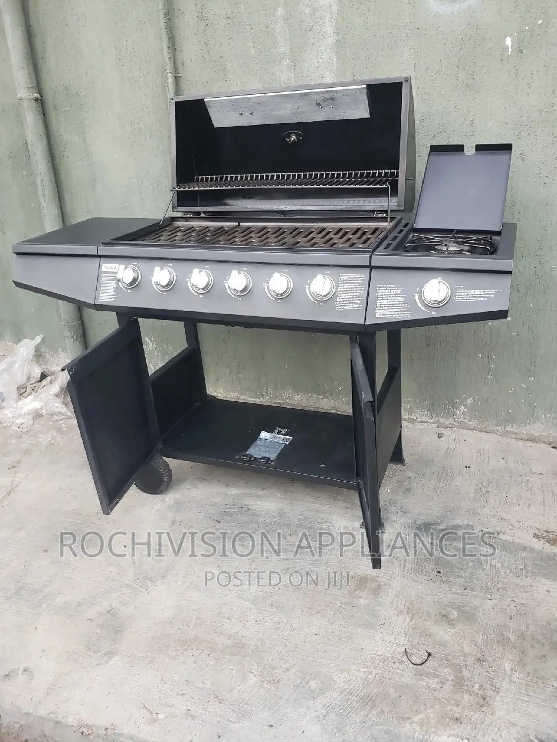 Barbecue Grill Gas BBQ Charcoal BBQ With Side Stove