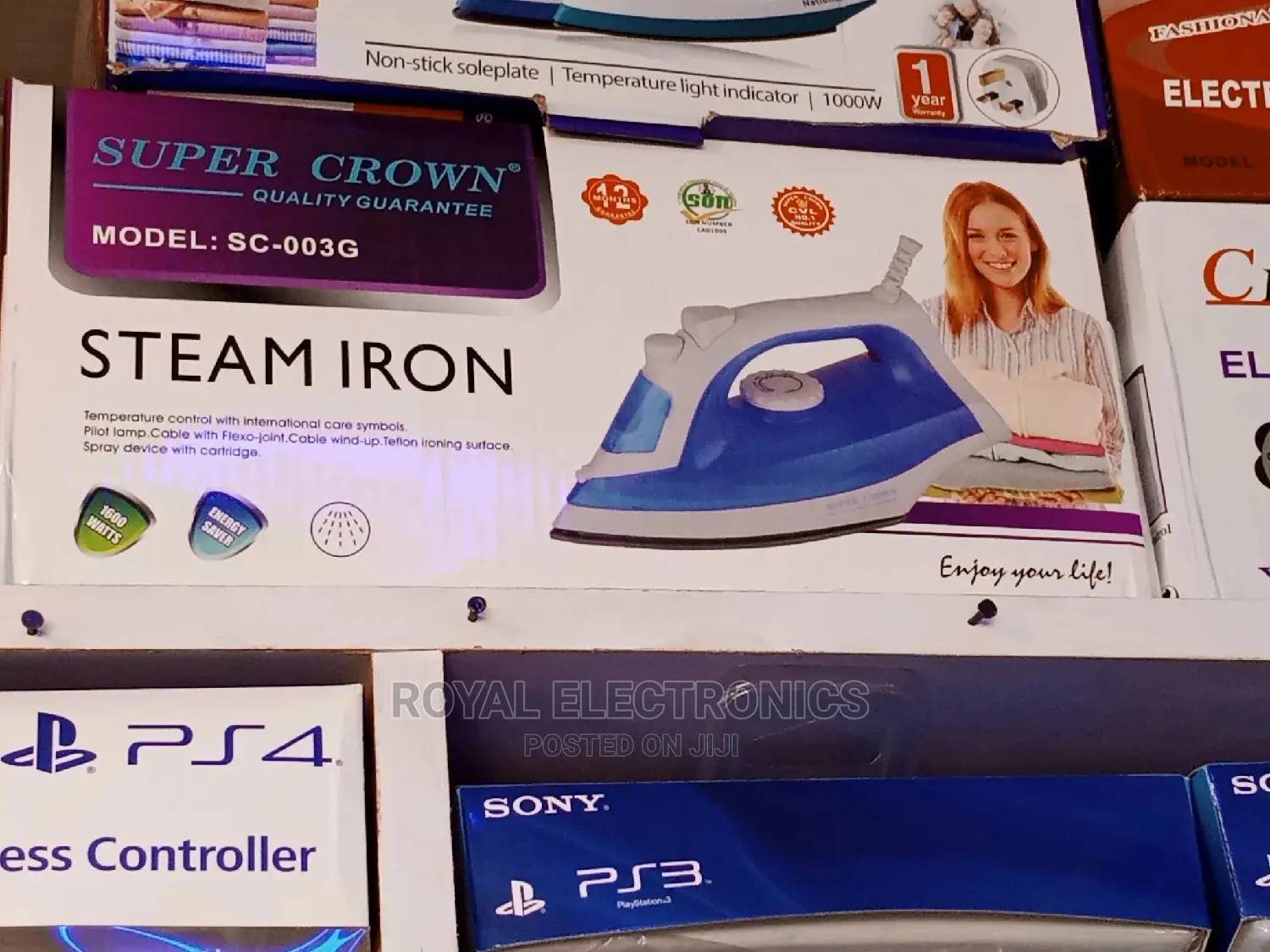 Brand New Super Crown(Sc-003g) Stram Iron