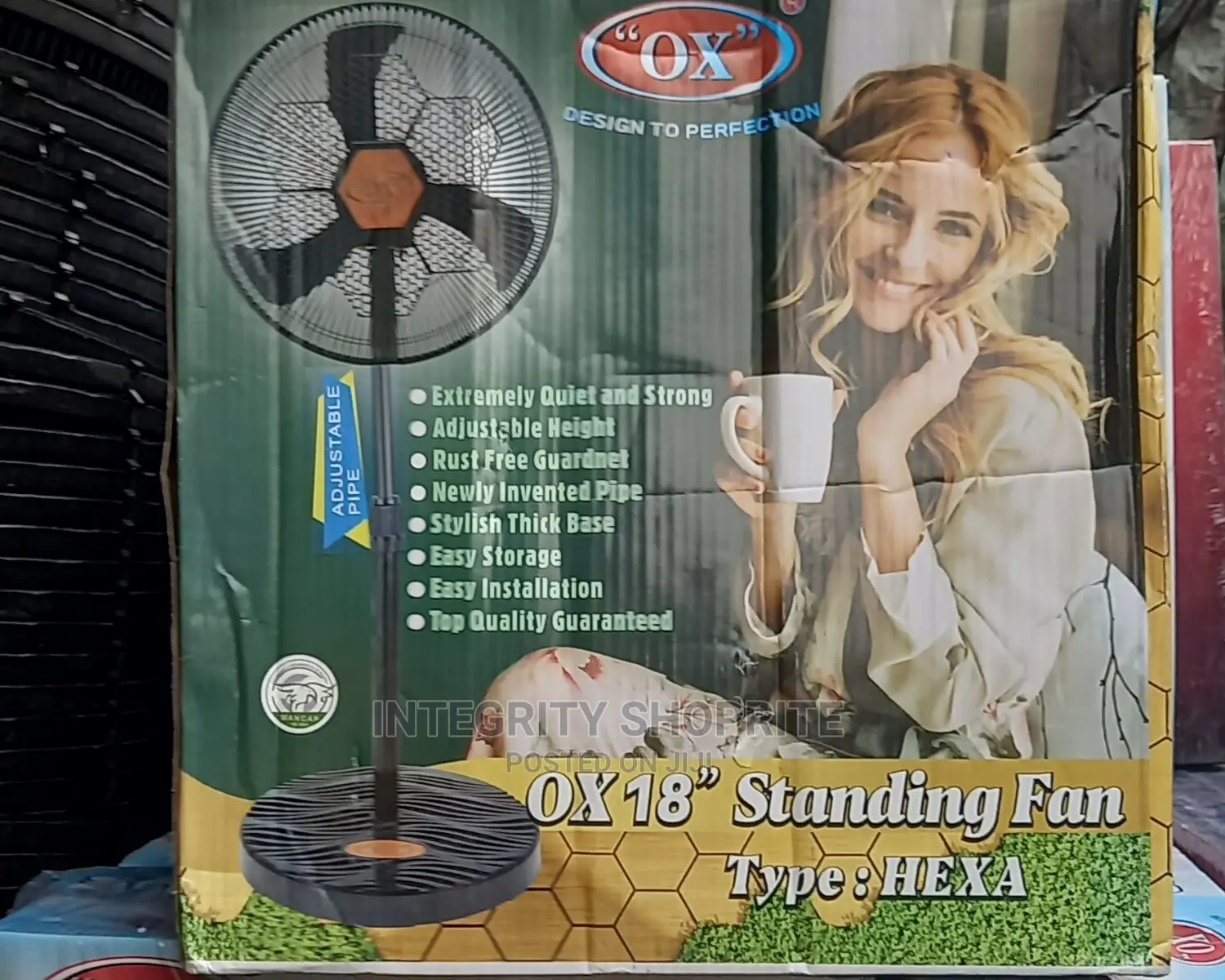 Ox 18-Inches Standing Fan (Plastic Blade)
