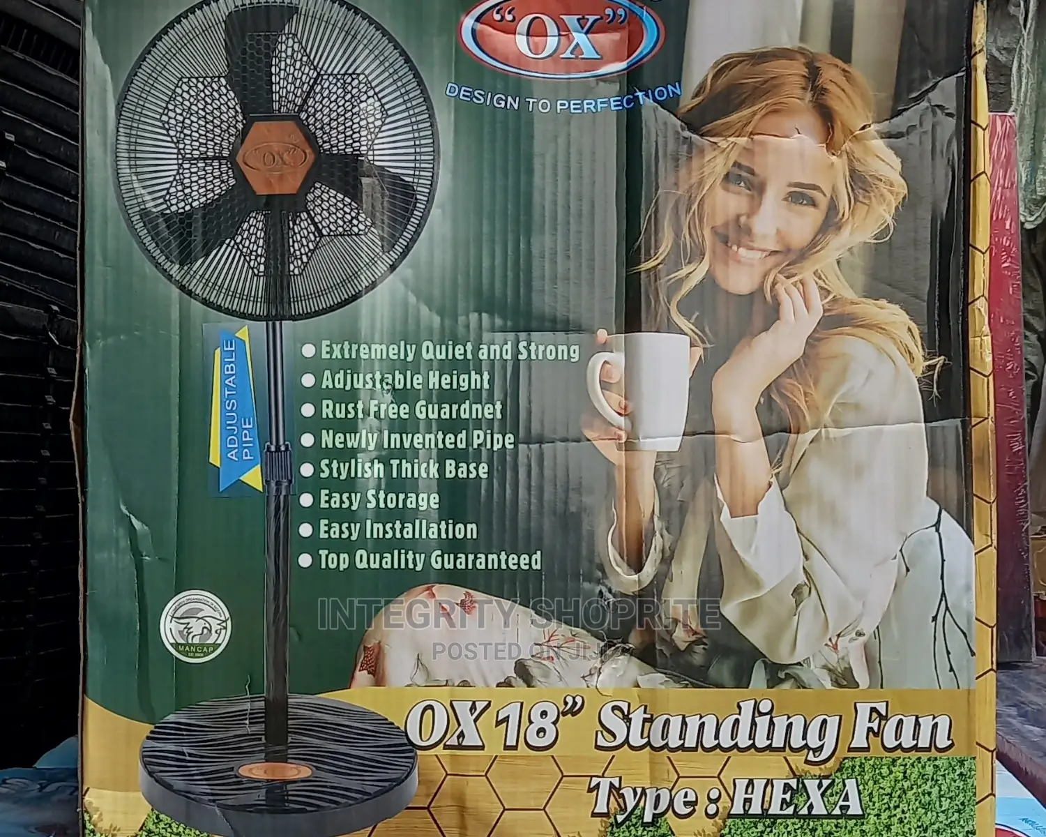 Ox 18-Inches Standing Fan (Plastic Blade)