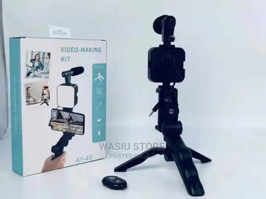 Video Kits Microphone Led Fill Light Mini Tripod for Phone