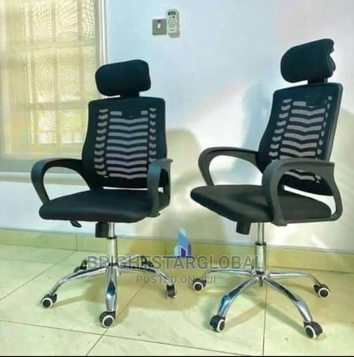 Office Swivel Chair (With Headrest)