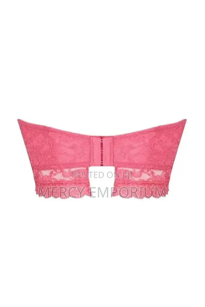 Strapless Pink Padded Bra. Size 34DD Bra Padded