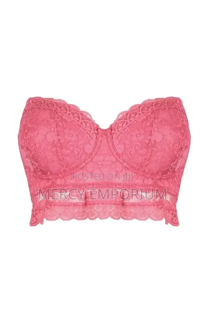 Strapless Pink Padded Bra. Size 34DD Bra Padded