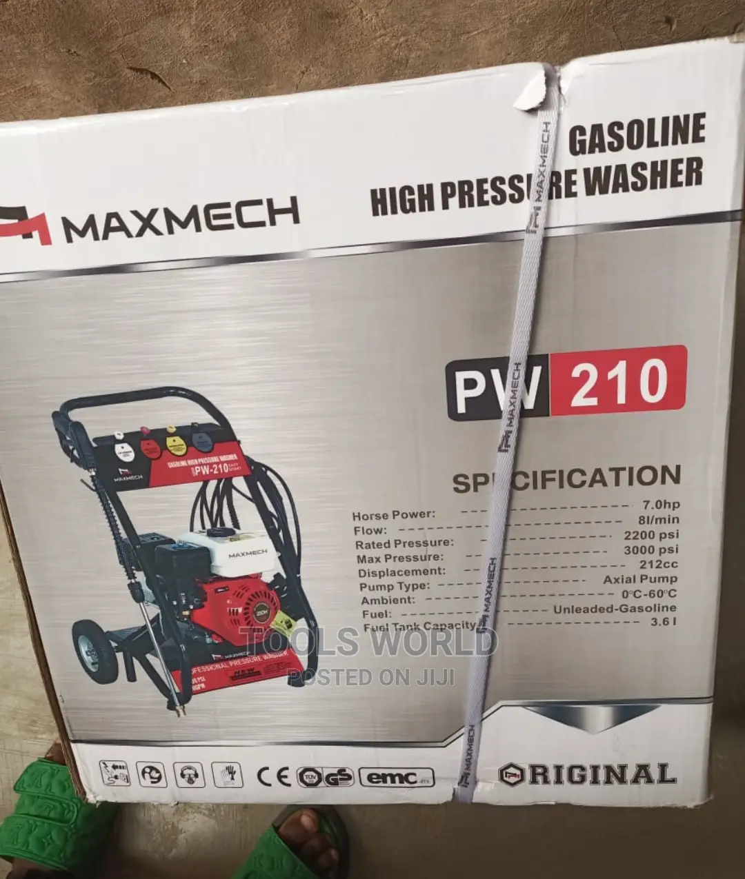 Gasoline High Pressure Washer 7.0HP 4-Stroke for Car Wash