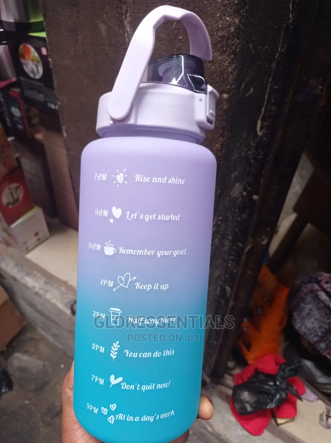 Motivational Water Bottle Gym Water Bottle