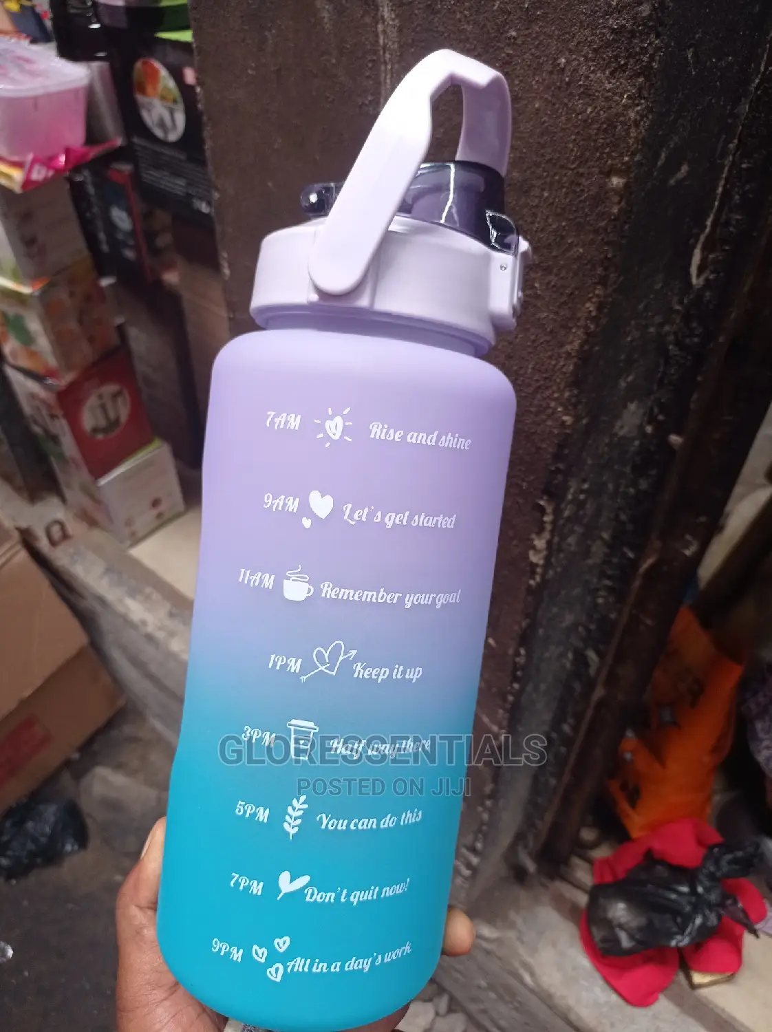 Motivational Water Bottle Gym Water Bottle