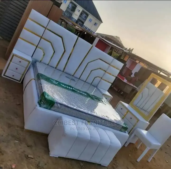 Quality 6by6 Set of Bed With Dressing and Two Bed Sides