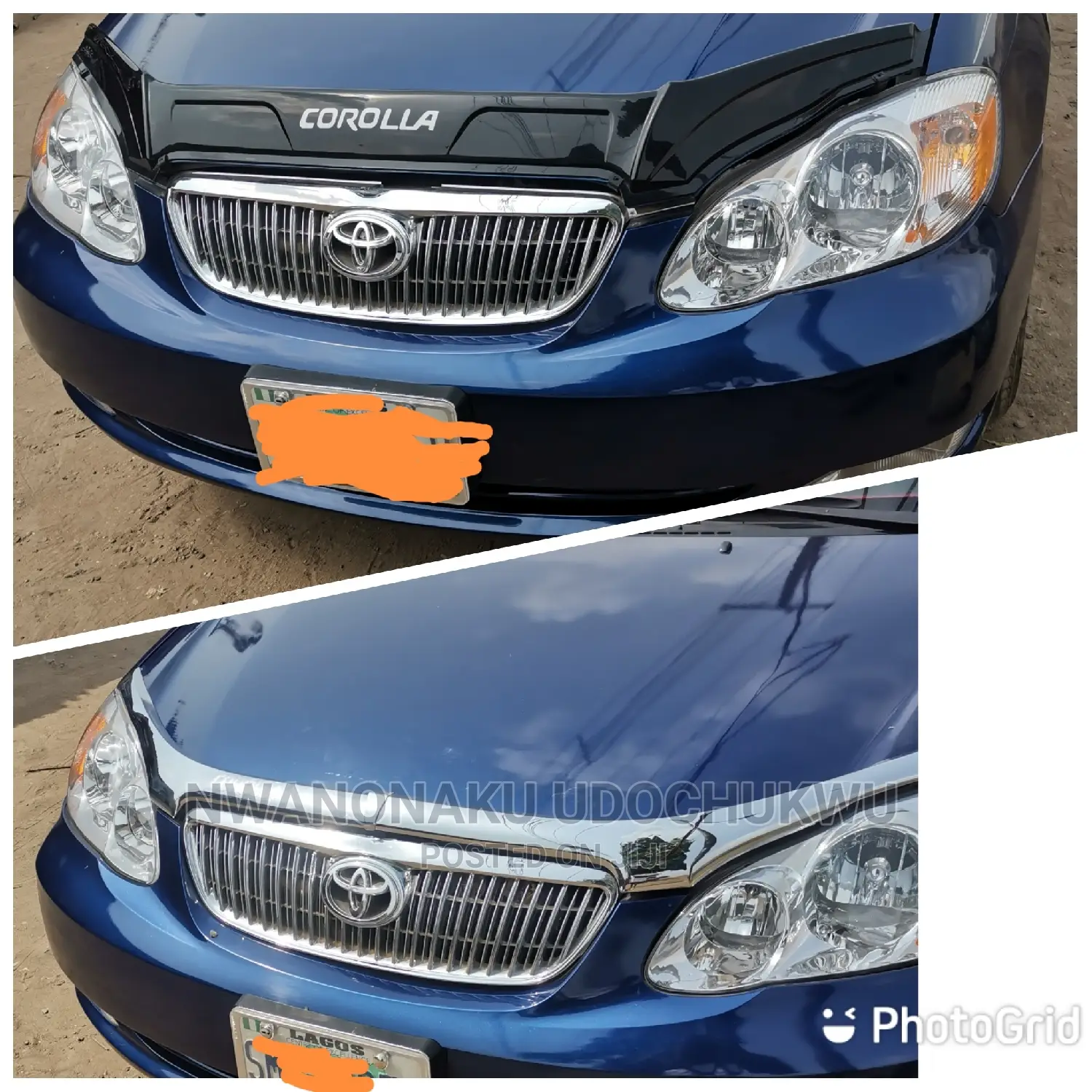 Toyota Corolla Bonnet Shade