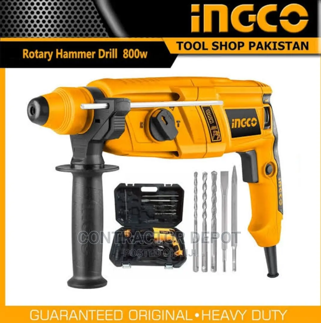 Ingco Rotary Hammer 800w- RGH9028 With Box and Bits