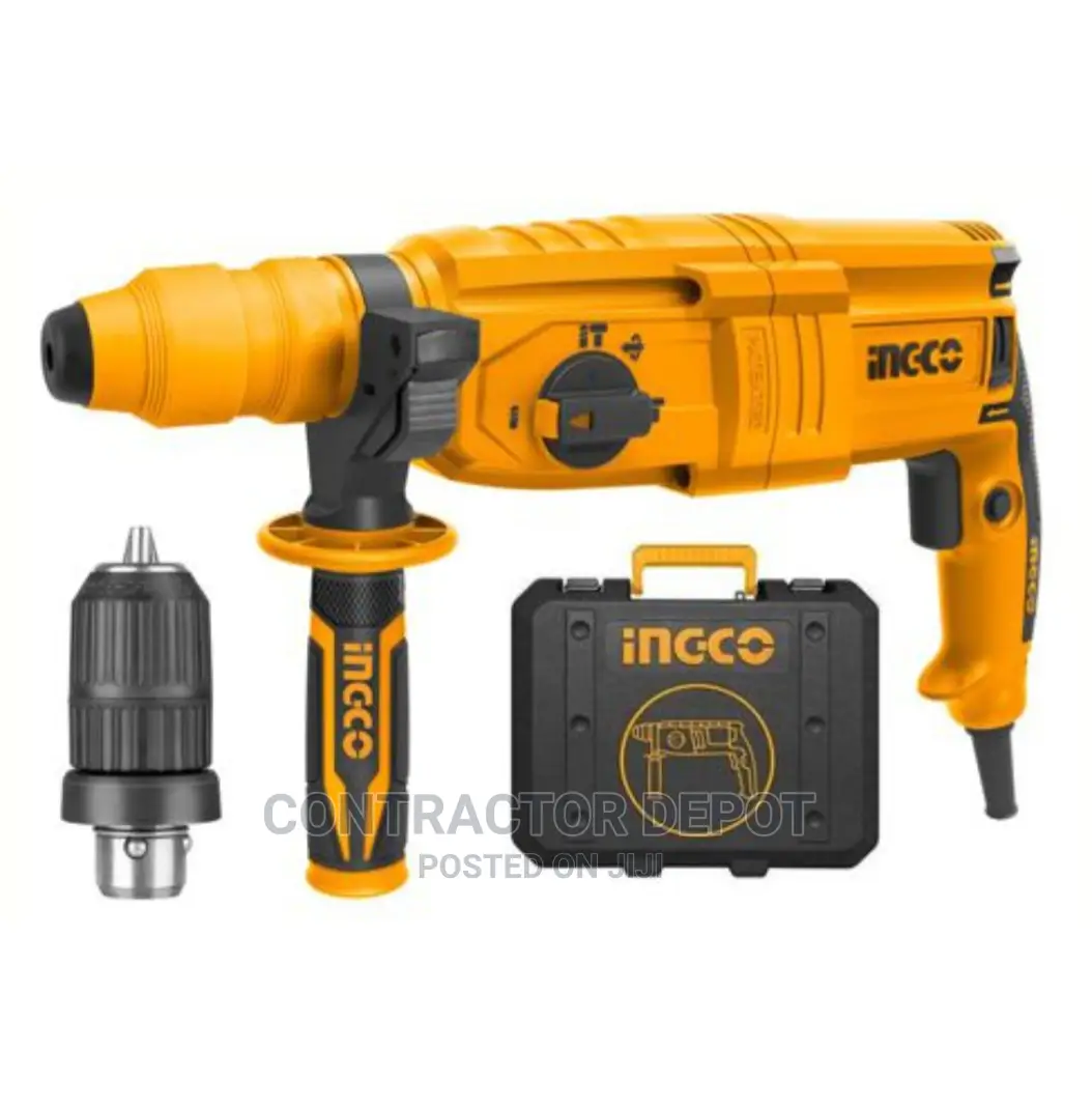 Ingco Rotary Hammer Drill 800w (Rgh9028-2)With Box and Chuck