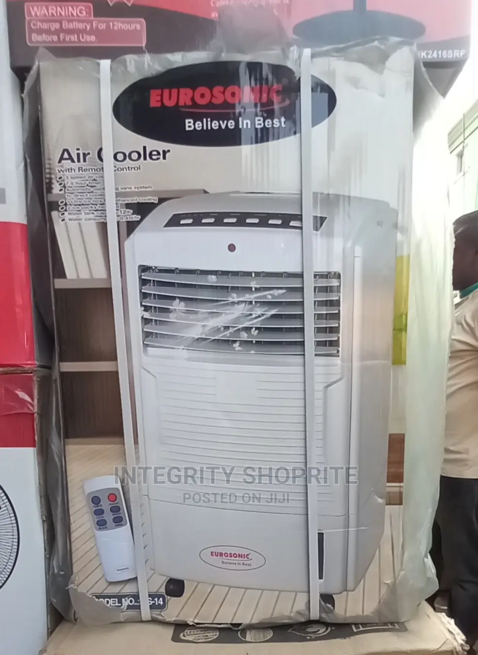 Eurosonic Air Cooler With Remote Control - 12L - 220V