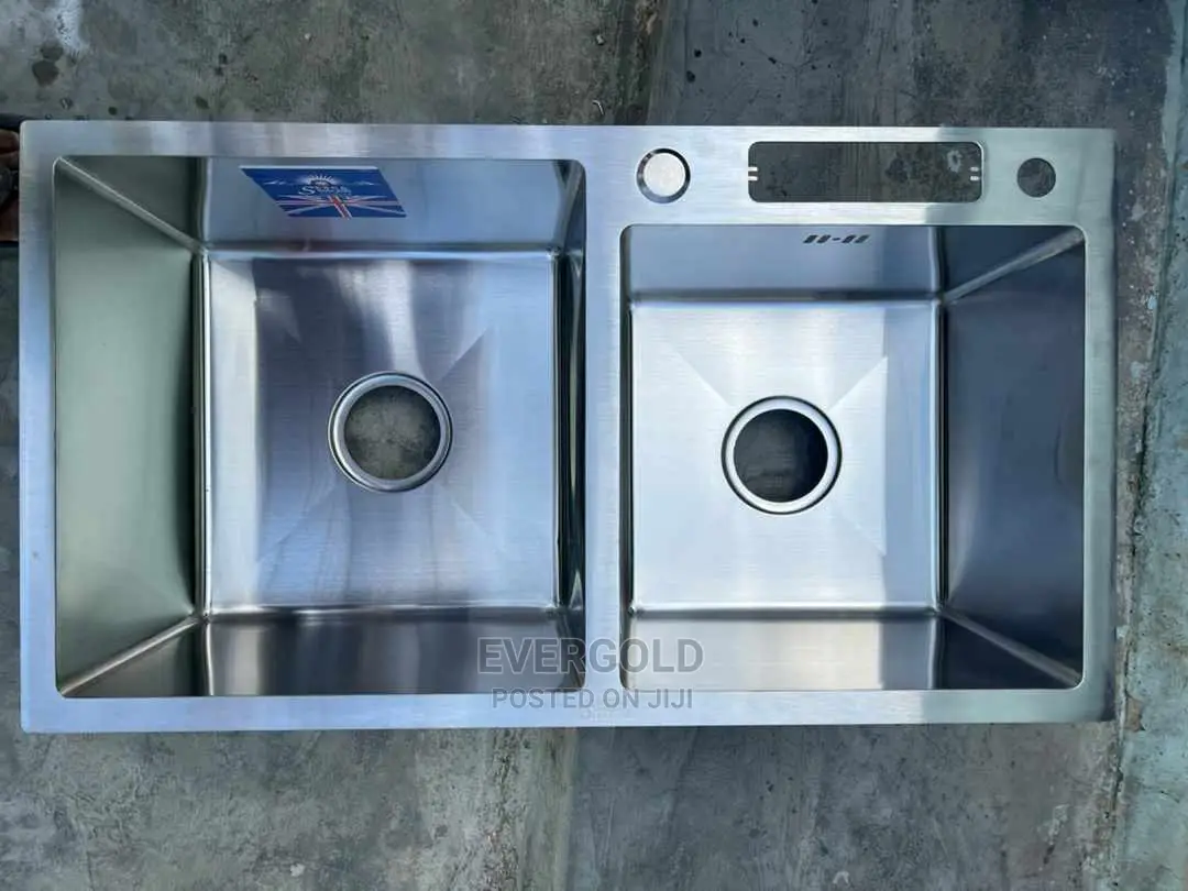 Hand Made Kitchen Sink Double Bowl With Complet Accessories
