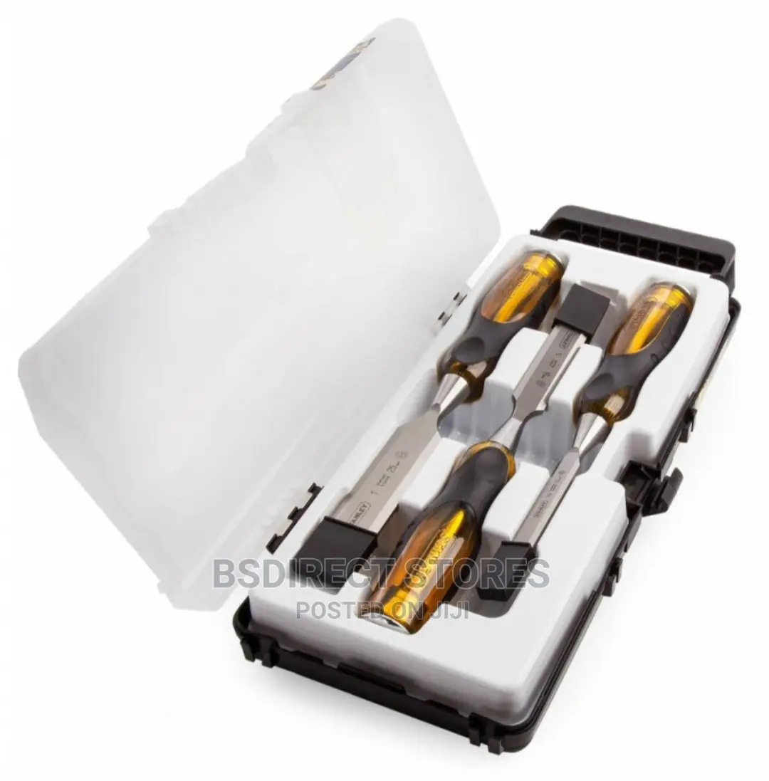Stanley Fatmax Thru Tang Premium 3pcs Wood Bevel Chisel Set