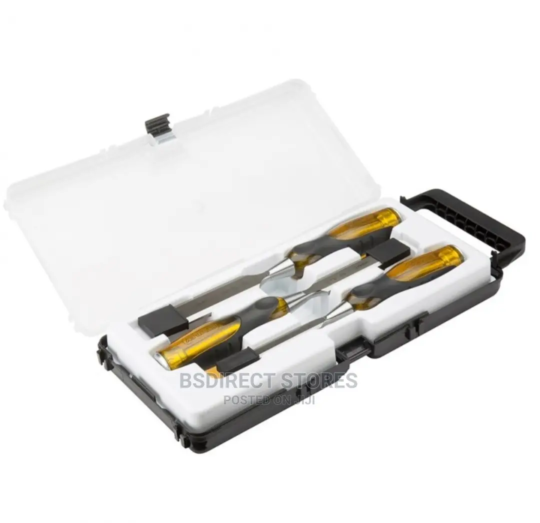 Stanley Fatmax Thru Tang Premium 3pcs Wood Bevel Chisel Set