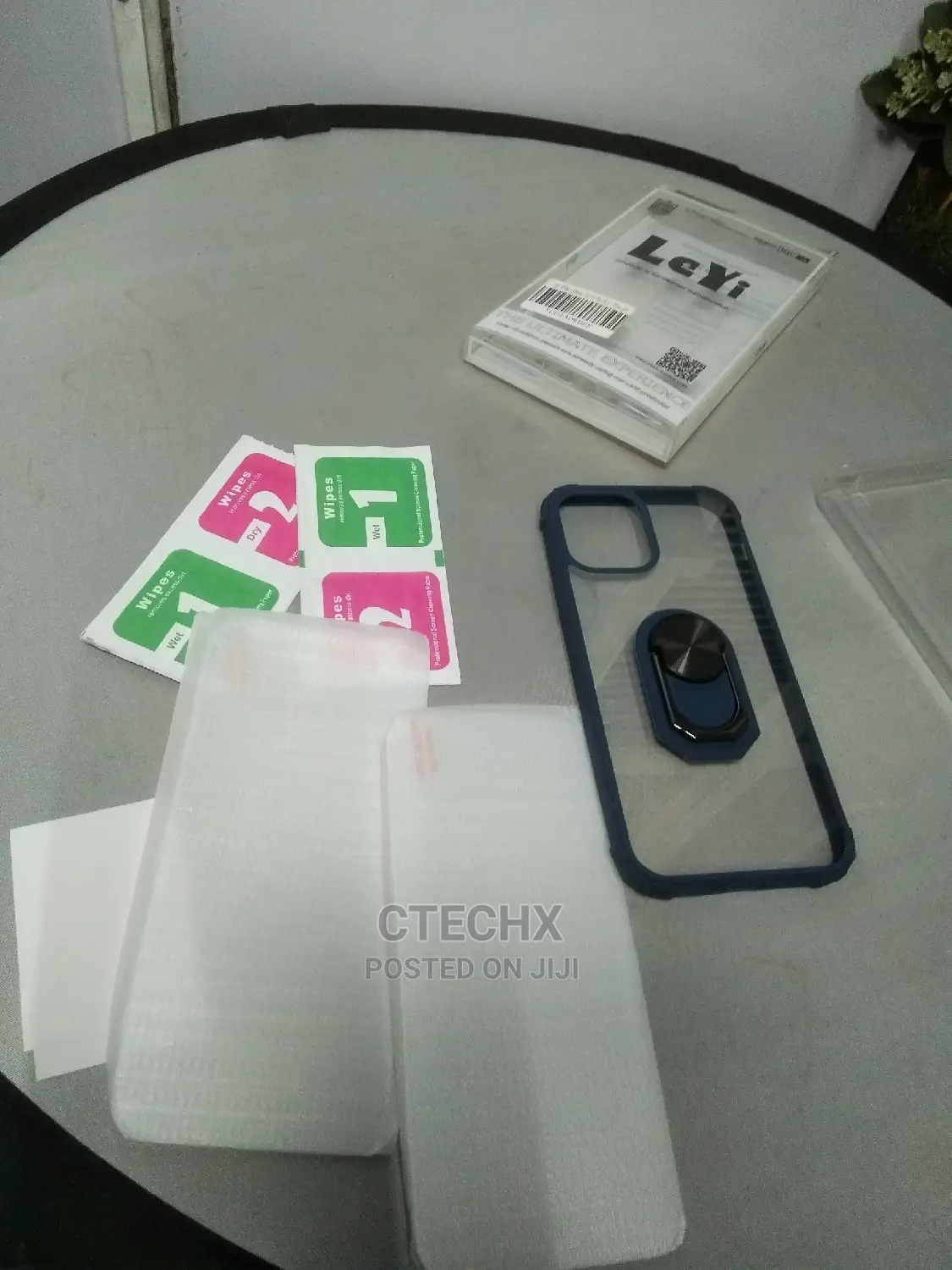 iPhone 12 Pro Max 6.7 Kickstand /Ring Phone Case + Screen Gu