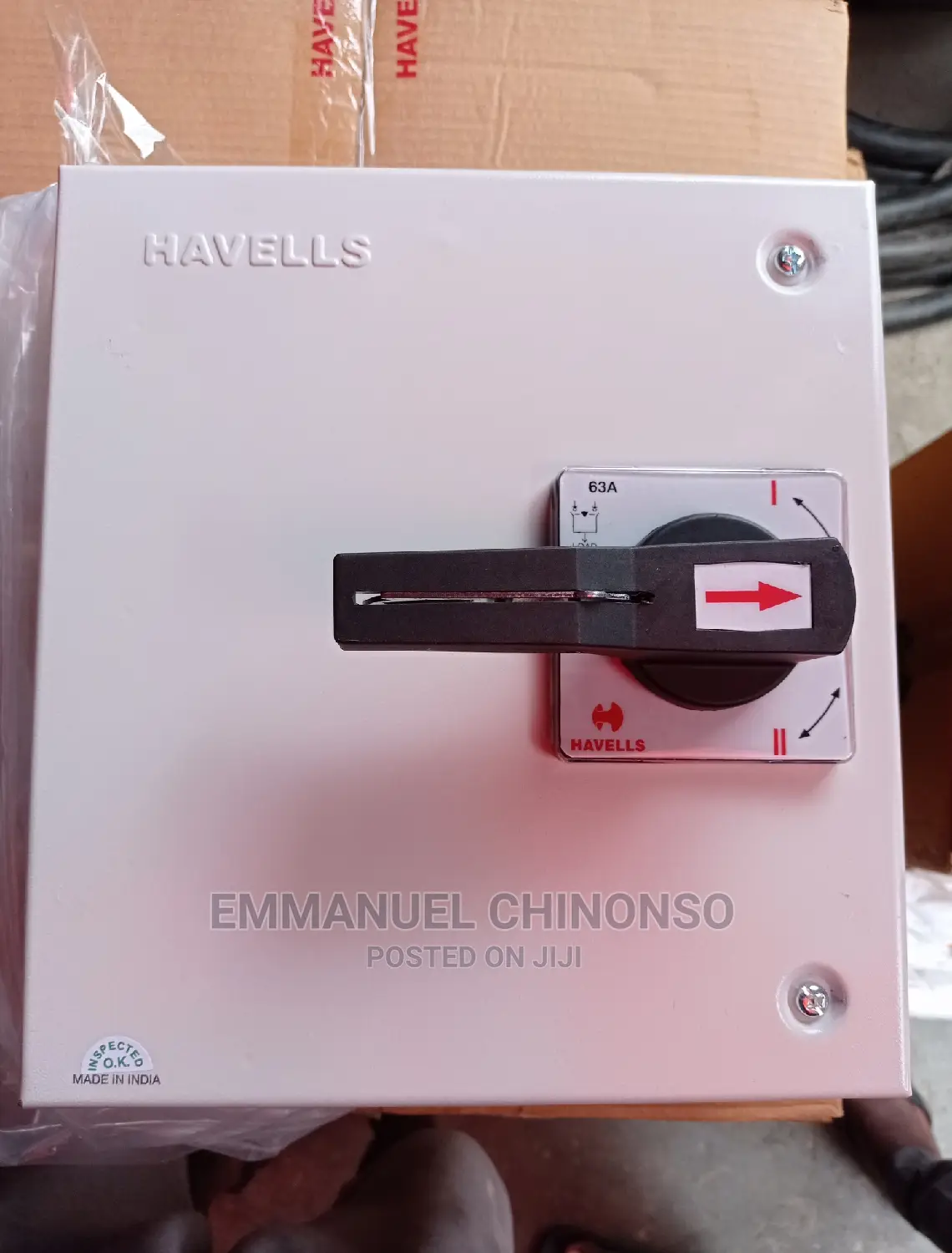 63a Havels Rotary Changeover Switch