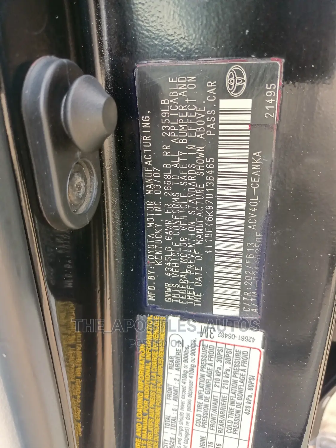 Toyota Camry 2009 Black