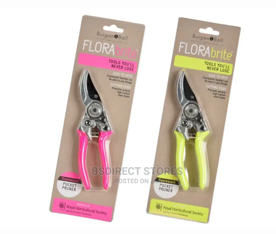 Burgon and Ball RHS Florabrite Fluorescent Pocket Pruner