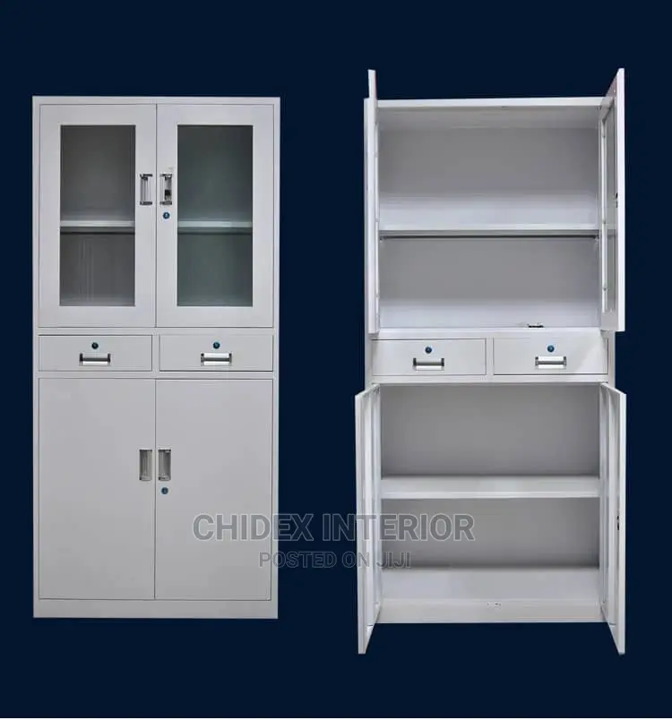 Classic Glass and Metal Book Shelf