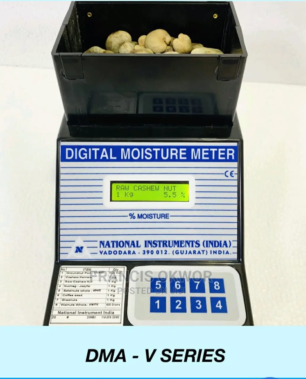 Humidimètre Numérique Dé Cashew
