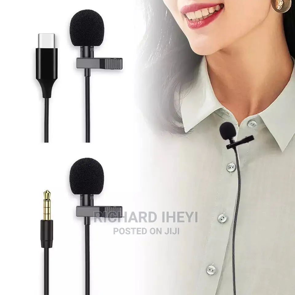 Lavalier Clip-on Recording Mini Microphone for 3.5mm