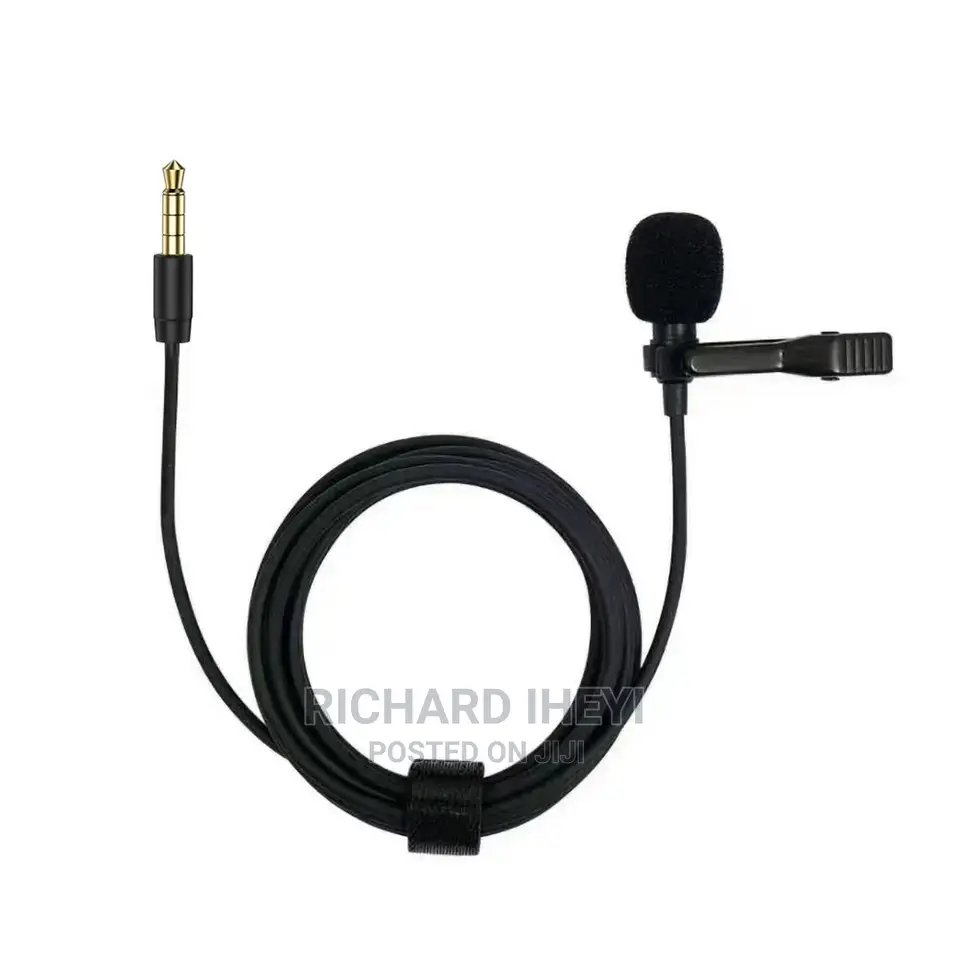 Lavalier Clip-on Recording Mini Microphone for 3.5mm