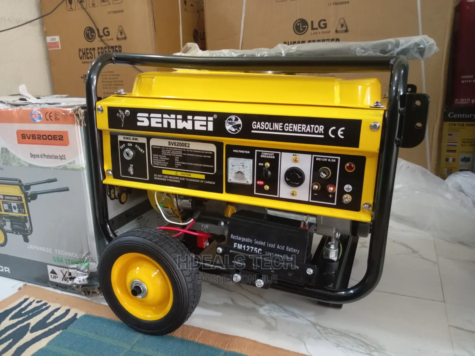 Senwei SV6200E2 4.5kva Key Starting Generator With Tires.