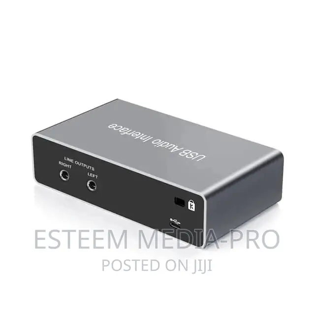 External USB Sound Card Audio Interface Studio
