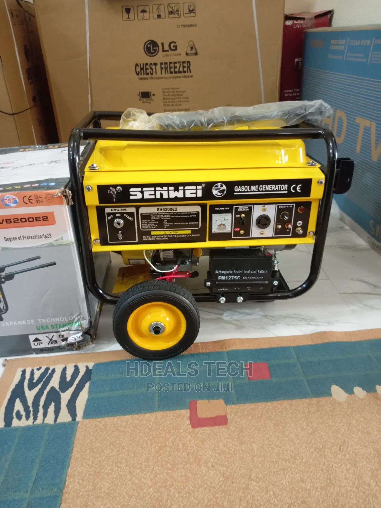 New Senwei 4.5KVA SV6200E2 Petrol Generator.