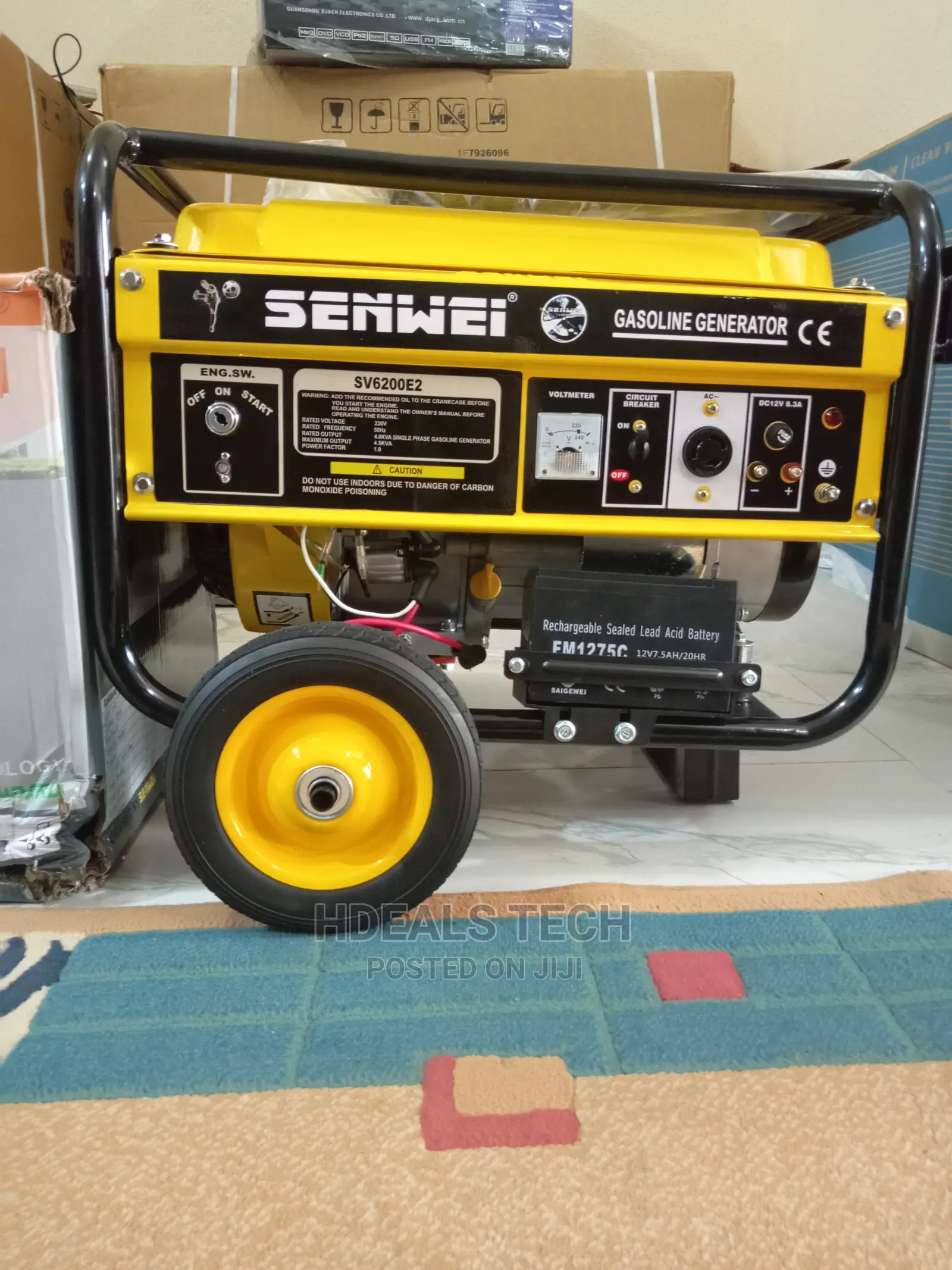 Original Senwei 4.5KVA Petrol Generator, SV6200E2.