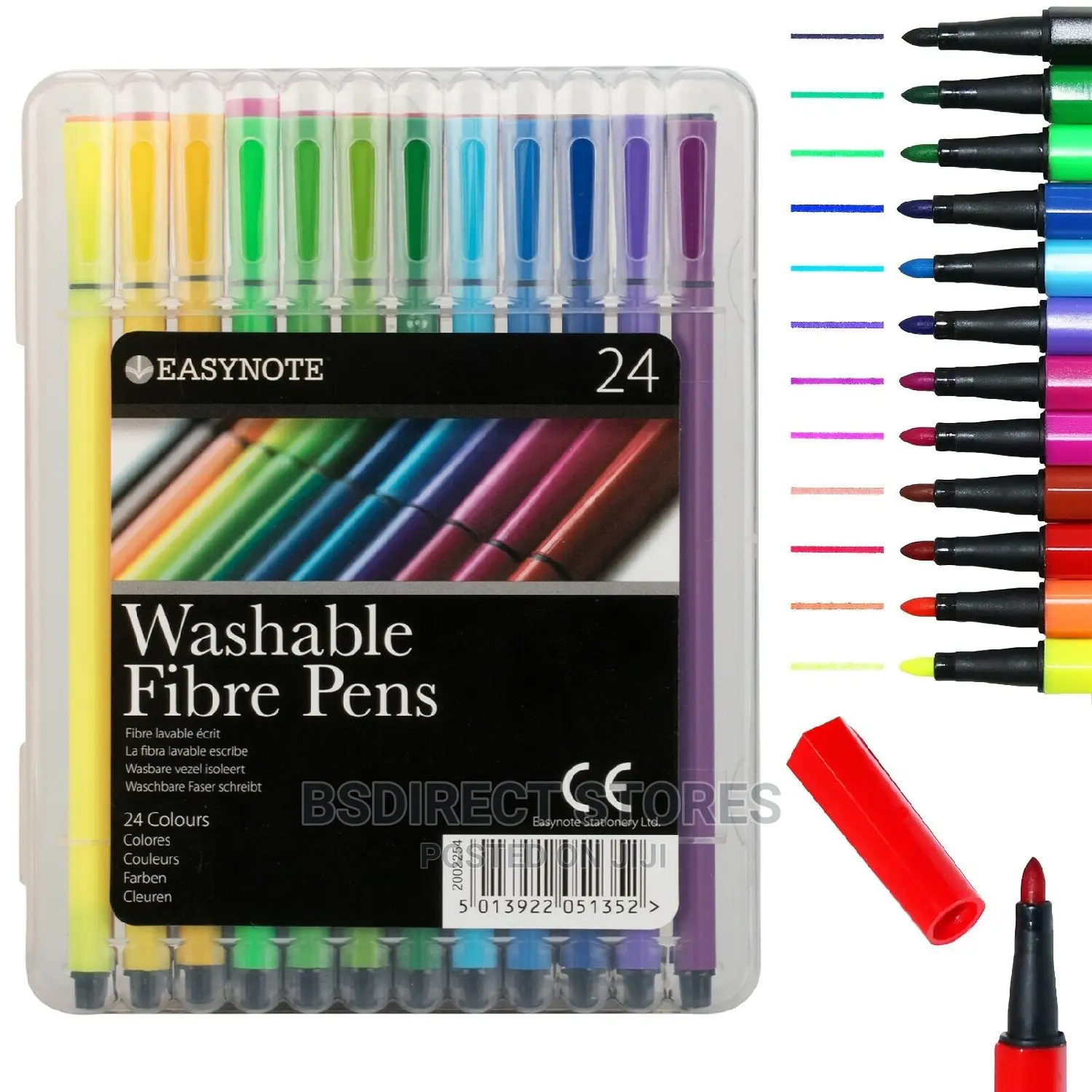 Easynote Washable Fibre Pens Felt Tips Markers Colouring Set