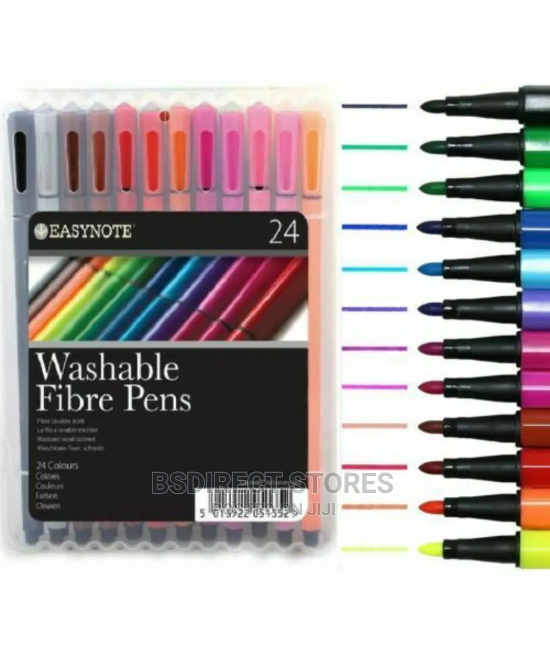 Easynote Washable Fibre Pens Felt Tips Markers Colouring Set