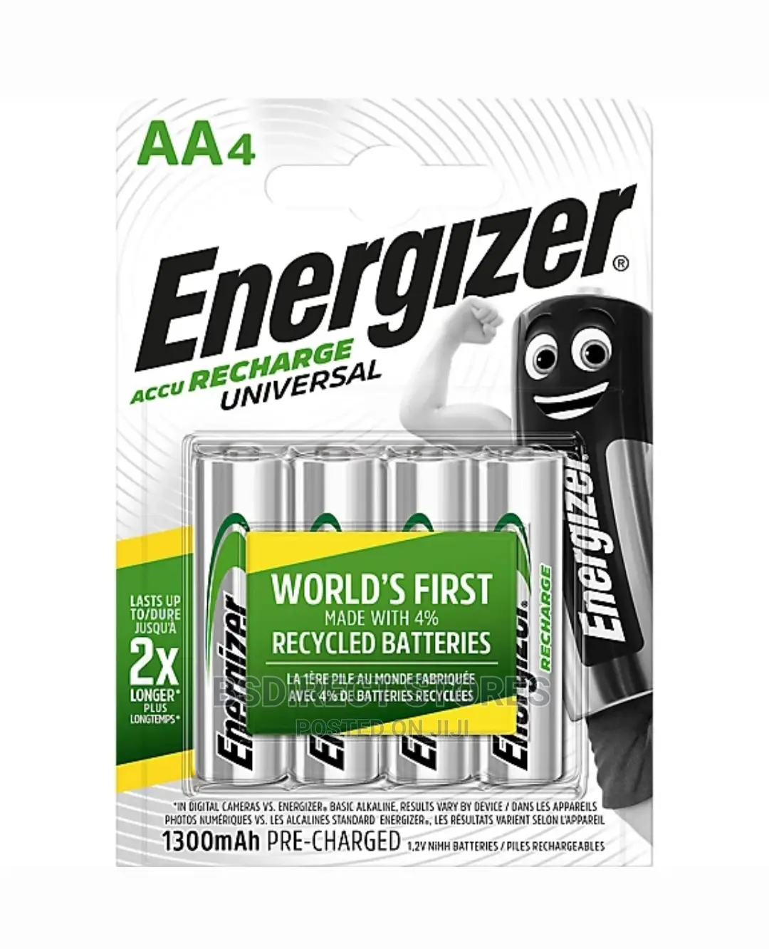 Energizer AAA Rechargeable Batteries 500mah PRE CHARGED Nimh