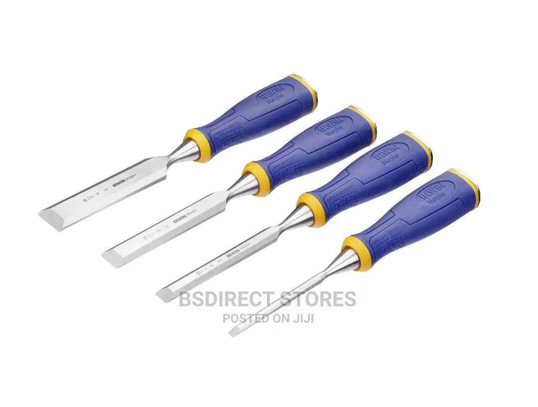 IRWIN M500 Bevel Edge All-Purpose Chisel - Striking Cap Set