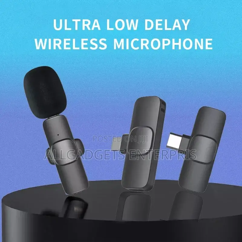 Wireless Microphone Type C and iPhone Mouth.