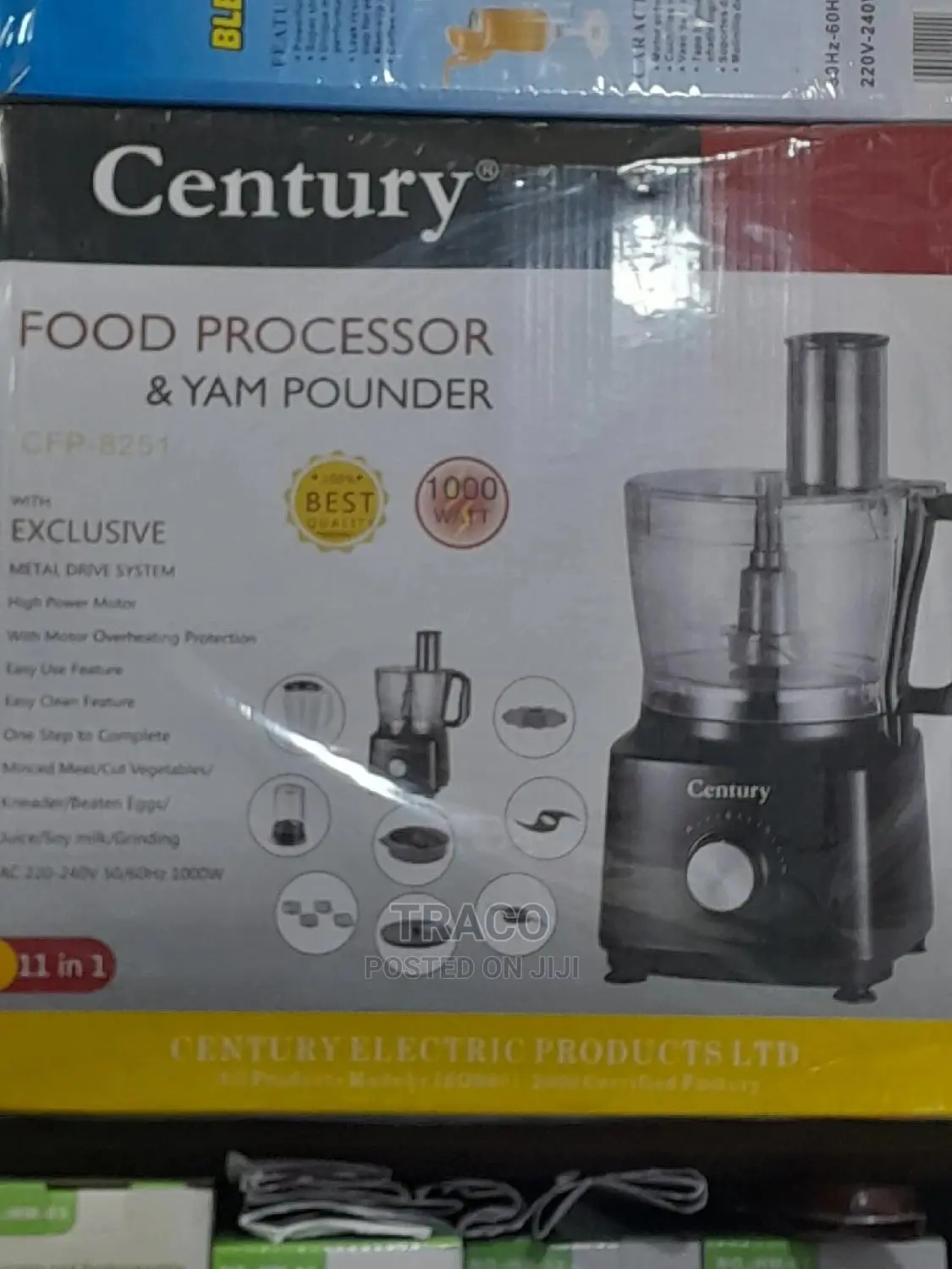 Century Food Processor and Yam Pounder - 1000w