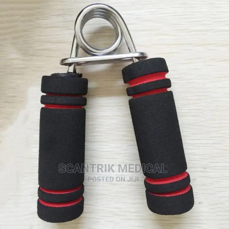 Black and Res Foam Hand Grip