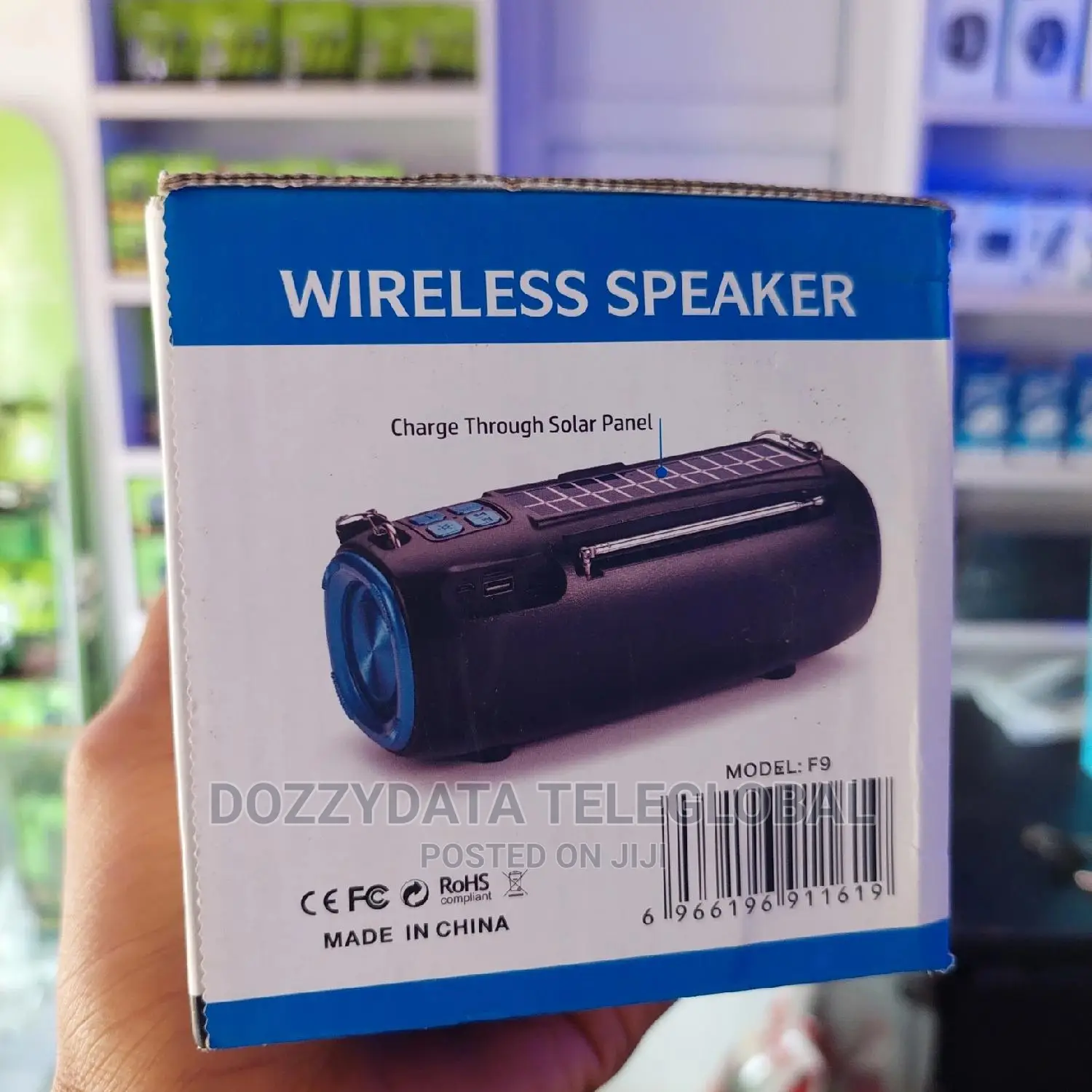 Hf-F9 Wireless Bluetooth Speaker Charge Through Solar Panel