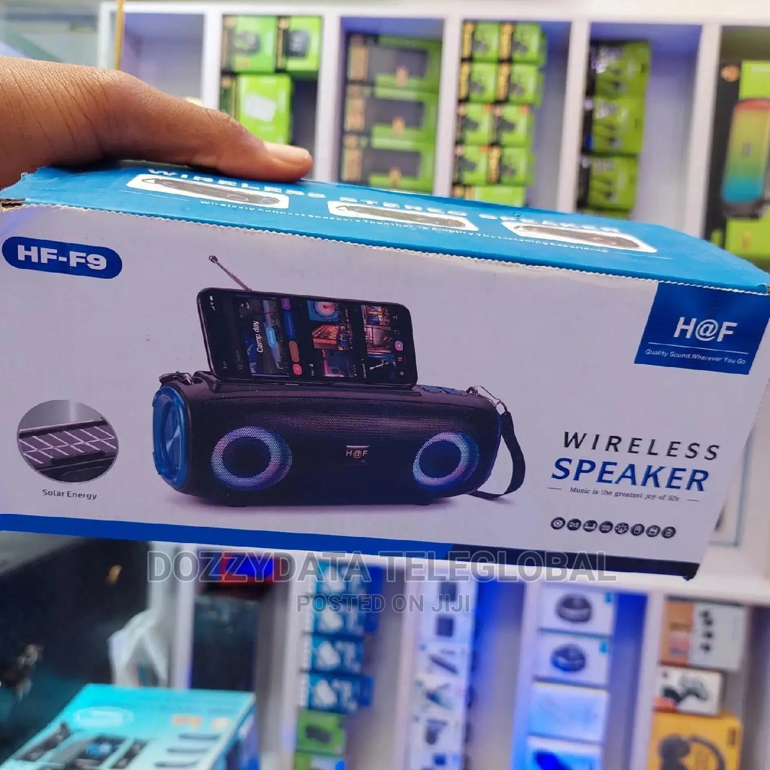 Hf-F9 Charge Through Solar Panel Bluetooth Speaker