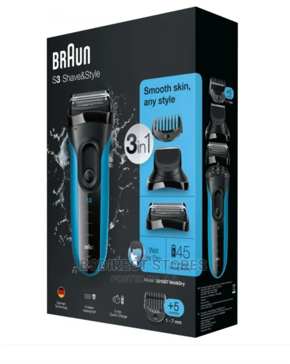 Braun Series 3 Aftershave 3in1 Style Wet Dry Electric Shaver