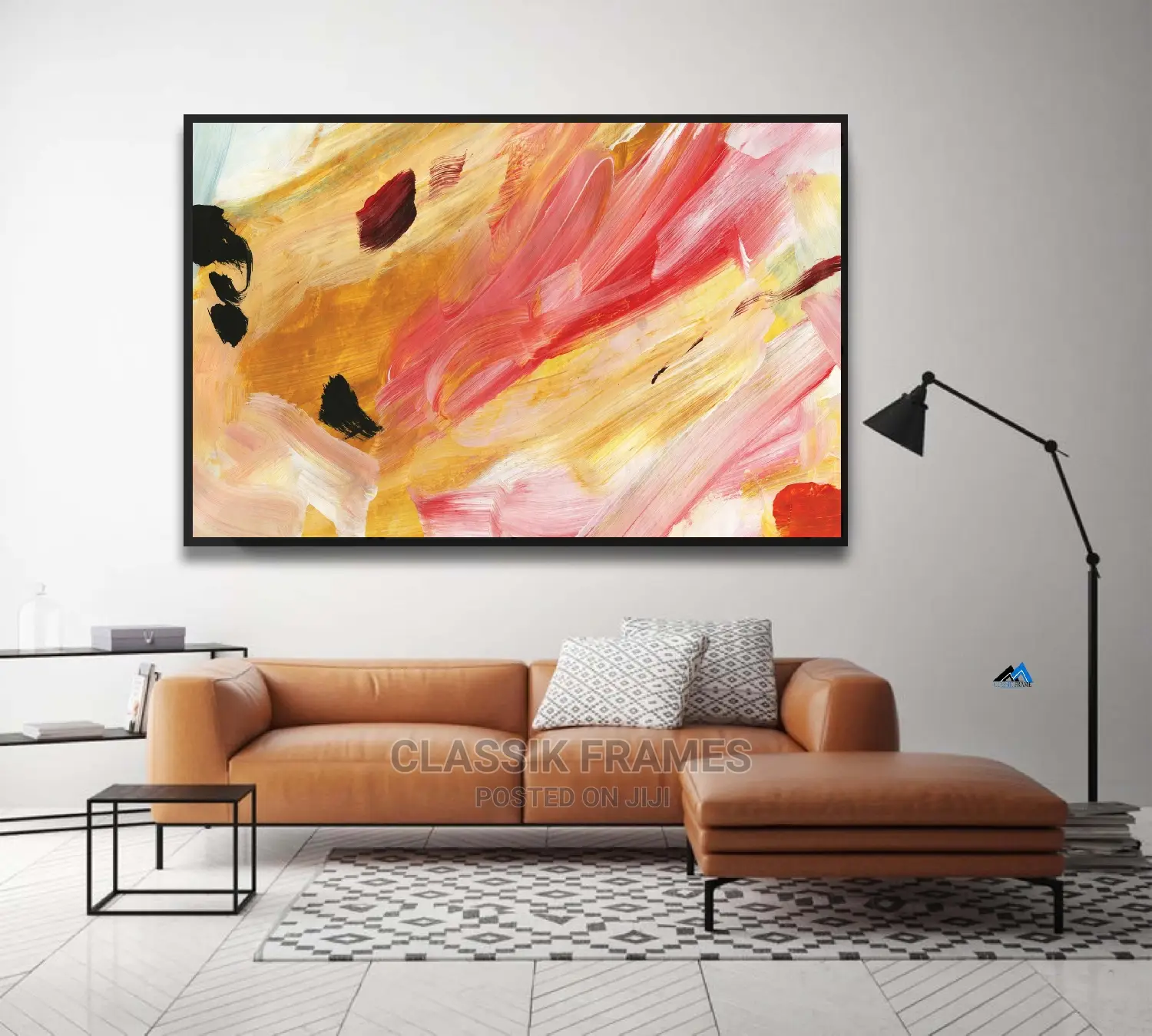 Lake Sunset HD Framed Picture Painting Wall Frame