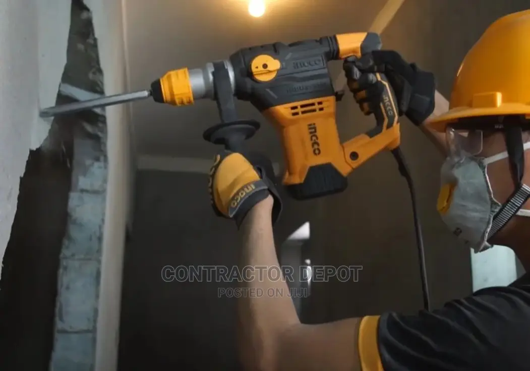 Ingco Industrial Rotary Hammer Drill Gun 1500W With Drills