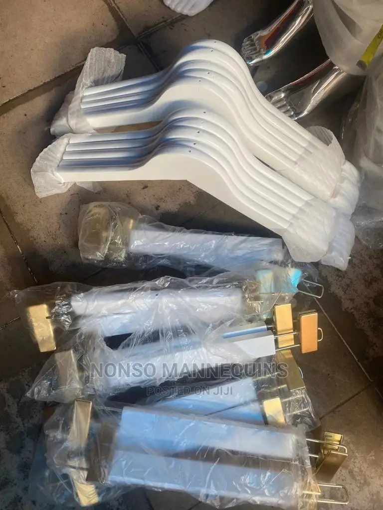 High Quality Luxury White Gold Clothes Hangers