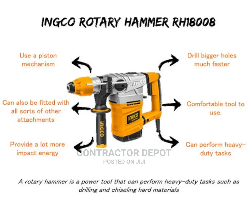 Ingco Rotary Hammer 1800W - RH18008