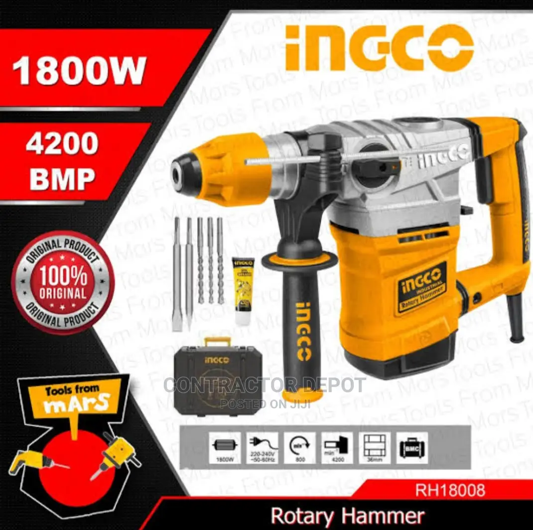 Ingco Rotary Hammer 1800W - RH18008